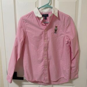 Polo by Ralph Lauren Pink Button Down Shirt for Kids-fits XS/S ladies
